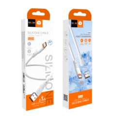 Câble en Silicone USB/USB-C 1M Blanc - WUW X224 — Accessoire · Smarty Paris 18e